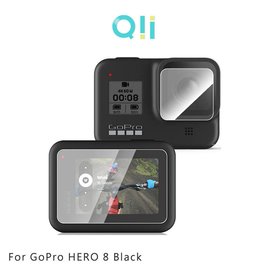【愛瘋潮】Qii GoPro HERO 8 Black 玻璃貼(鏡頭+螢幕)