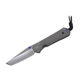 Chris Reeve Knives Large Sebenza 21 TANTO刃藍拇指柱折刀-#