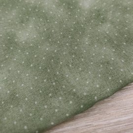 【作口罩必備】日本進口〈棉布〉綠霧風 點點 布料 手工DIY 拼布材
