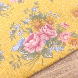 【作口罩必備】日本進口〈棉布〉陽光 花卉 57CM 布料 手工DIY 拼布材