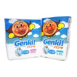 【易油網】日本Genki麵包超人紙尿褲(尿布)境內版--M/L/XL/XXL
