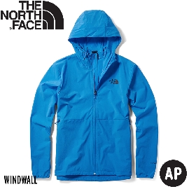 【The North Face 美國 男 軟殼防風外套《天空藍》】46KT/防潑水/防風外套