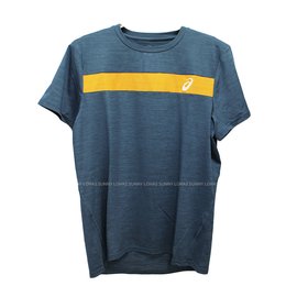 @(B3) ASICS 亞瑟士男短袖T恤 K12046-45 藍綠 排汗衫 排汗T恤 慢跑 [陽光樂活]