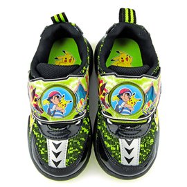童鞋城堡-神奇寶貝(寶可夢) 中童 寶可夢電燈透氣運動鞋-PA5270-黑