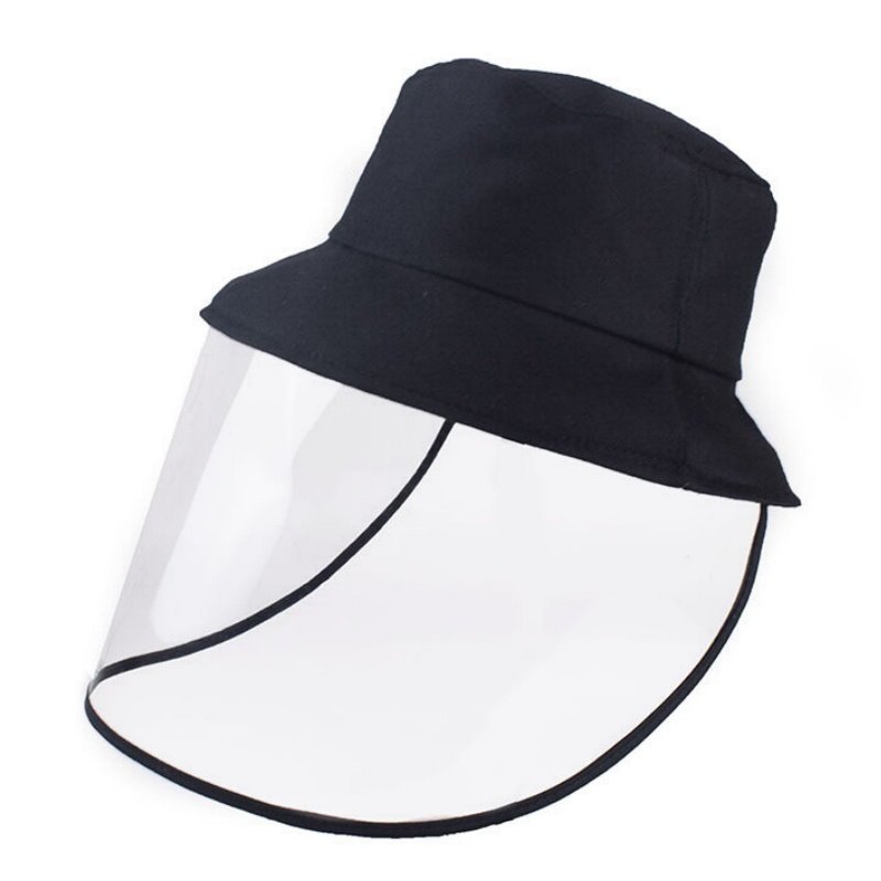 【DL135】黏扣式漁夫帽 -成人款 防疫帽 遮陽帽 帶面罩防護帽子 隔離防飛沫帽