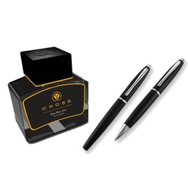 CROSS 高仕 凱樂系列 鍛黑鋼筆+原子筆+墨水禮盒 /組 AT0117B-14MS