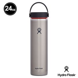 ├登山樂┤ 美國 Hydro Flask 寬口 58mm 輕量真空保溫鋼瓶 板岩灰 24oz # HFLW24LW081