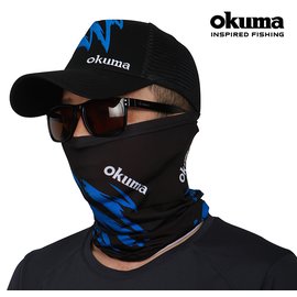 OKUMA 2019 新款熊爪防曬頭巾 黑/藍