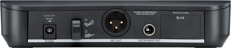 12-15  SHURE MADE  BLX4POWERMIC OUTINSTRUMENT OUT