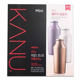 韓國 【Maxim】 Mini KANU 迷你 獨木舟輕度迷失 黑咖啡-附保溫瓶(隨機) 90G