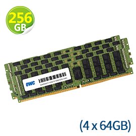 256GB (64GB x4) RDIMM Memory PC4-23400 DDR4 ECC-REG 2933MHz 適用Mac Pro 2019型號