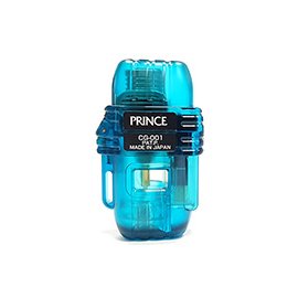 日本 PRINCE 隨身噴射打火機(藍色透明) -#PRINCE L0049 BL