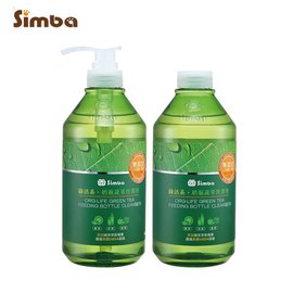 小獅王辛巴 Simba 綠活系奶瓶蔬果洗潔液(1罐+1補充罐) 奶瓶蔬果清潔劑