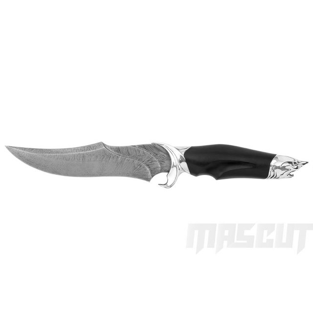 宏均-Nord-Crown 俄羅斯手工刀 AKULA 深海神鯊之刀 /純銀版 -直刀 / AU-3019