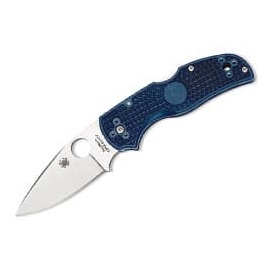 SPYDERCO Native 5 DK Blue藍黑FRN柄平刃折刀(CPM S110V鋼) -#SPY C41PDBL5