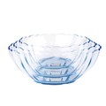 【法國樂美雅】強化透明玻璃碗 小大號沙拉碗 創意水果碗 湯碗 微波爐 蓮花碗 家用10cm