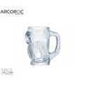 法國樂美雅Luminarc 900cc 3D立體浮雕鸚鵡創意啤酒杯 馬克杯 玻璃杯 飲料杯 冷飲杯 arcoroc