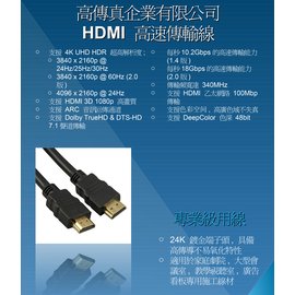 高傳真音響【HDMI 15米】HDMI 2.0版 工程專業級線材 訊號線 電腦│螢幕│投影機