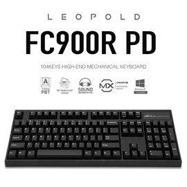 | MOJO | Leopold FC900R PD 黑色外殼 PBT 二射成型字體正刻英文 靜音紅/銀軸