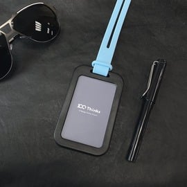 MIT設計~100Thinks 極簡識別證卡套-黑卡套 Colorful-C2 證件套 行李吊牌 悠遊卡 證件夾 卡夾