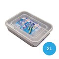 AKAO 淺型鋁合金急速冷凍解凍保鮮盒-2L