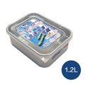 AKAO 深型鋁合金急速冷凍解凍保鮮盒-1.2L