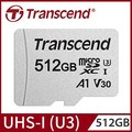 Transcend 創見 512GB USD300S microSDXC UHS-I U3(V30/A1)記憶卡,附轉卡