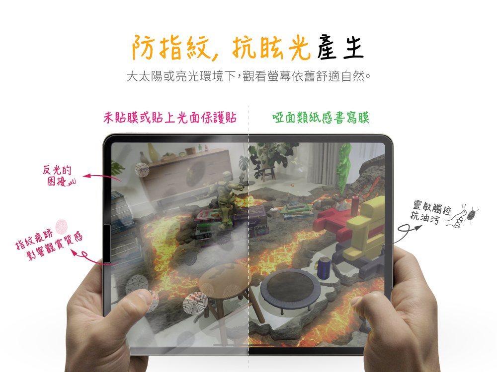 innowatt 磁吸式 PaperLike 2片裝 2020 iPad 8 (10.2 吋) 可拆式類紙膜
