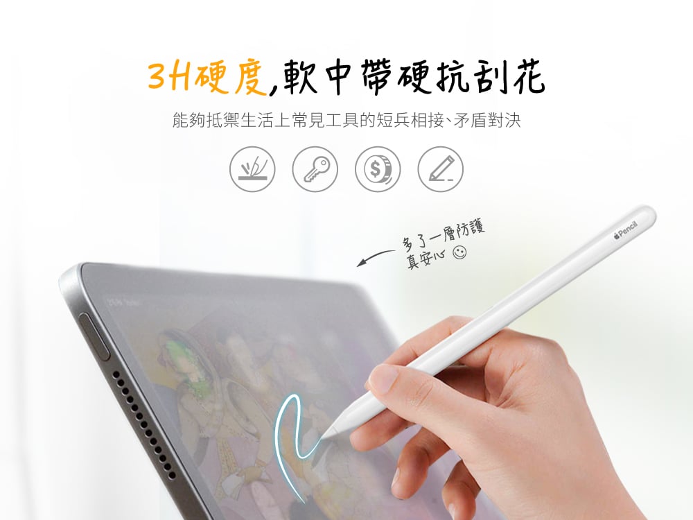 innowatt 磁吸式 PaperLike 2片裝 2021 iPad Pro 12.9吋 5代 可拆式類紙膜