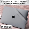 全新 MacBook Air 13吋A2179/A1932專用機身保護貼(透明磨砂)