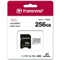 升級100M 創見 MicroSDXC TF 256G 256GB U3 V30 A1 記憶卡 附轉卡 Transcend TS256GUSD300S-A