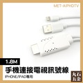 HDMI輸出接口 USB供電接口 Lightning接口 三種轉接口 連接電視線 MET-AIPHDTV
