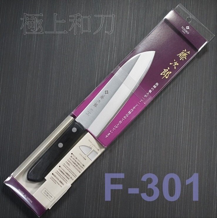 日本進口菜刀 F-301 藤次郎 DP不鏽鋼VG10 三德 170mm