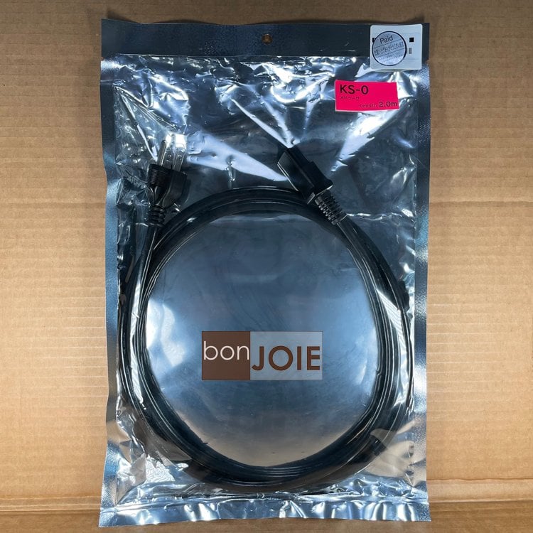 ::bonJOIE:: 日本進口 日本製 Kojo 光城精工 KS-0 電源線 2.0m (全新盒裝) 最強小黑線 KOJO TECHNOLOGY
