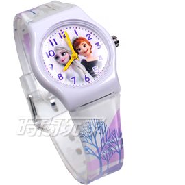 Disney 迪士尼 日本機芯 冰雪奇緣 艾莎公主 女王 安娜公主 兒童手錶 橡膠 女錶 白色 FZ-3310白小
