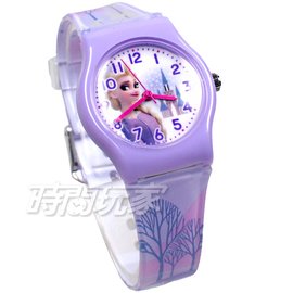 Disney 迪士尼 日本機芯 冰雪奇緣 艾莎公主 女王 安娜公主 兒童手錶 橡膠 女錶 紫色 FZ-3304紫小