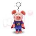 [90553]NICI 超人小豬威比鑰匙圈