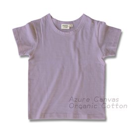 有機棉兒童竹節短T-薰衣紫110~140cm上衣/短袖 藍天畫布