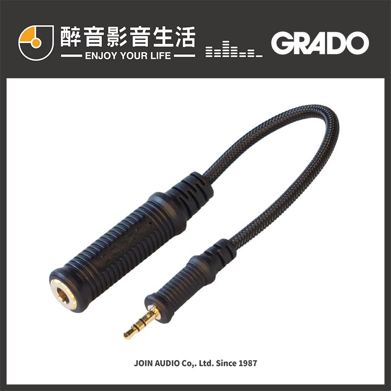 【醉音影音生活】Grado X-Series Mini Adaptor 6.3mm母轉3.5mm公 原廠轉接線20cm