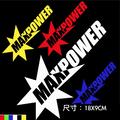 MAXPOWER max power 車貼 貼紙 反光貼 裝飾貼 警示貼 防水耐曬不褪色 刮痕遮蔽貼 劃痕 卡夢 碳纖(178元)