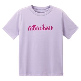 ├登山樂┤日本 mont-bell WIC. T K'S MONT-BELL 兒童短袖排汗T # 1114314PLLC 淡丁香