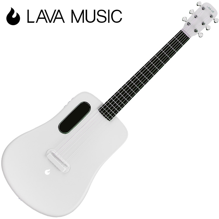 LAVA ME2 拿火吉他-36吋旅行吉他/碳纖維材質/插電加震款/白色- PChome