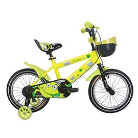 寶貝樂嚴選 16吋小精靈兒童腳踏車輔助輪三輪車-黃(BTSX1606Y)