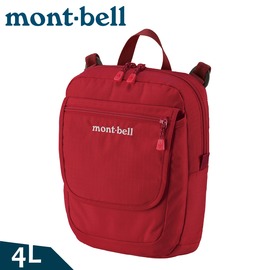 【Mont-Bell 日本 Travel Pouch M 單肩包 4L《深紅》】1123892/側背包/臀包/休閒包/隨身包