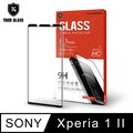 T.G Sony Xperia 1 II 全包覆滿版鋼化膜手機保護貼(防爆防指紋)