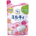 日本牛乳石鹼 牛乳精華沐浴乳補充包(玫瑰花香)400ml