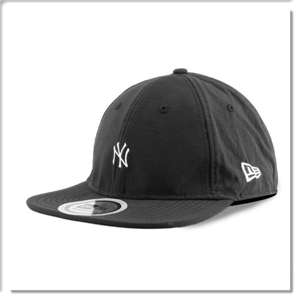 【ANGEL NEW ERA】MLB NY 小Logo 隨意折帽沿 經典黑 方便收納 涼感 休閒 摺疊