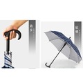 買一送一【拐杖傘 雨傘】休閒銀格助步傘 FRP直骨自動傘(不挑色).晴雨傘【蓁蓁大賣場】