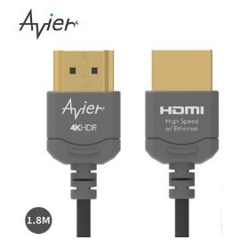 Avier 超薄極細標準型HDMI傳輸線(A公-A公)1.8米