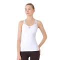 【NAMASTE】Remi V領剪接包覆上衣- 白色 200272-800 瑜珈服/運動背心